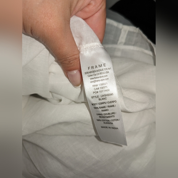 8. NWOT FRAME OFF THE SHOULDER BILLOW TOP - Picture 10 of 10